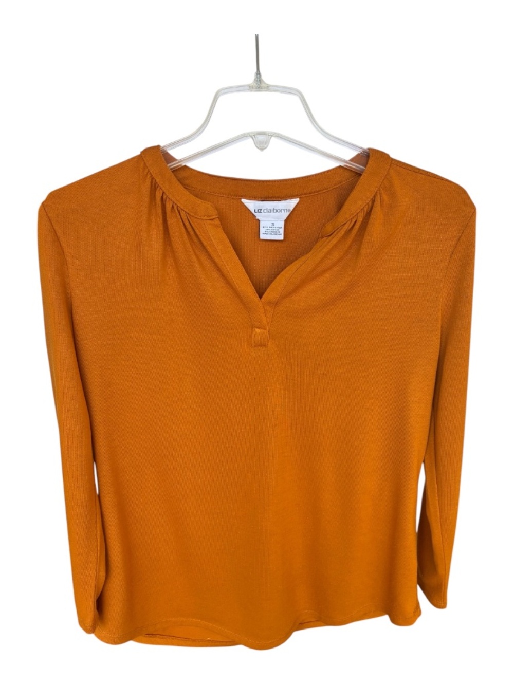 Liz Claiborne Golden Orange Top-Size S